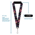 thumbnail image 3 of DC Comics Lanyard, Batman Batgirl and Joker Comic Book Face Close Ups Black, Elastic, 3 of 4