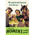 thumbnail image 2 of Cross 17x24 White Modern Wood Framed Museum Art Print Titled - Join the Womens Land Army, 2 of 4