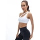 thumbnail image 3 of Sujetador deportivo de un solo hombro para mujer Sujetadores de entrenamiento, 3 of 5