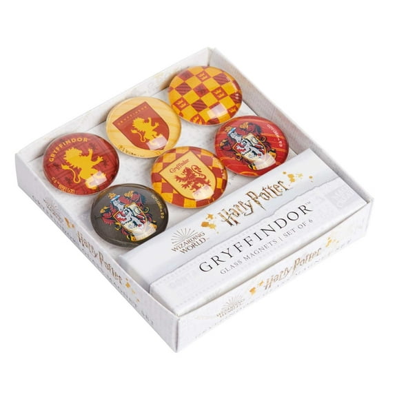 Harry Potter: Gryffindor Glass Magnet Set (Officially Licensed)