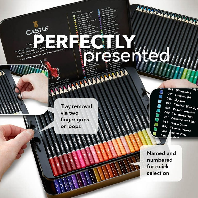 Castle Art Supply Colored Pencil 72 Set Color Charts and Color Cards to  Print (Download Now) 