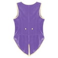thumbnail image 4 of Hansber Garçons Enfants Costume de Gentleman Médiéval Victorien Steampunk Queue-de-Pie Veste Halloween Cosplay Déguisement Violet 16, 4 of 5