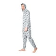 thumbnail image 4 of SLEEPHERO Adult Onesie Men Cozy Christmas Holiday Mens Onsie Pajamas Adult Pajamas For Men Flannel Adult Mens PJs Grey Penguin XX-Large, 4 of 4