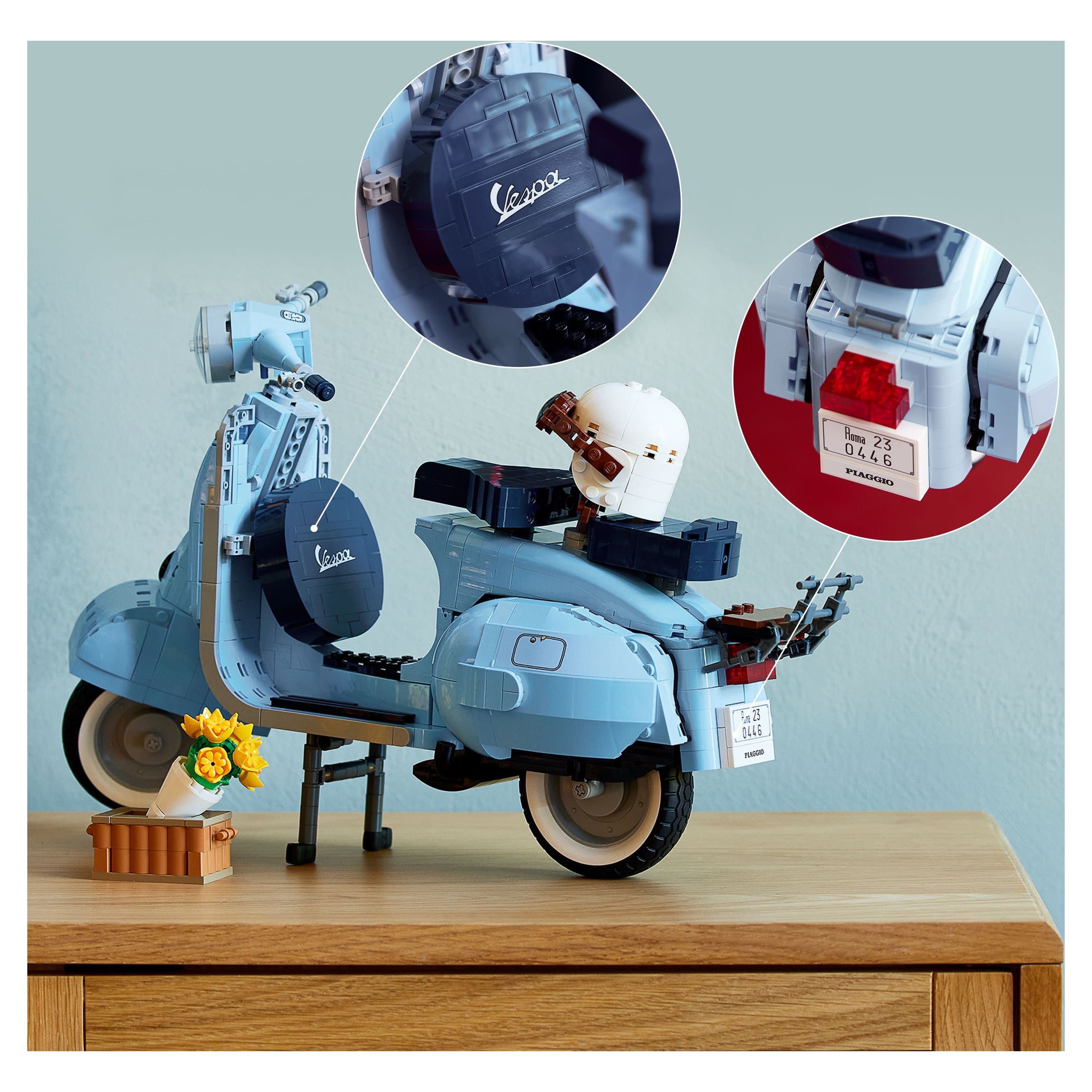 LEGO® Icons 10298 Vespa 125, Collection Scooter Adulte - Cdiscount Jeux -  Jouets
