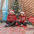 thumbnail image 4 of Christmas Decorations - Christmas Pillow Covers 18x18 Set of 4,Merry Christmas Pillows for Couch Sofa Home Decor Xmas Cushion Covers Indoor Decor, 4 of 6