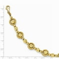 thumbnail image 3 of Leslie's Real 14kt Yellow Gold Scratch Finish Diamond-Cut Bead Chain Bracelet; for Adults and Teens; for Women and Men, 3 of 3