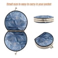thumbnail image 4 of Portable Folding Mirror Compact Double Sided Travel Mirror Small Makeup Mirror Use Present for Women Glass Mapleleaves, 4 of 7