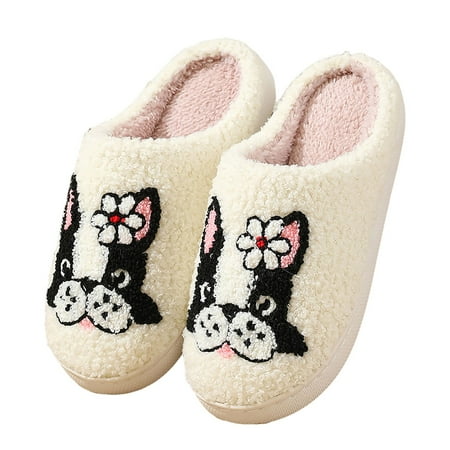 

Jungdeepe Couples Winter Fashion Dog Pattern Slippers For Men And Women The Same Comfortable Home Warm Slippers Rabbit Slippers for Women Women en Sandals Arch Support Slippers Women Size 12 Energy V