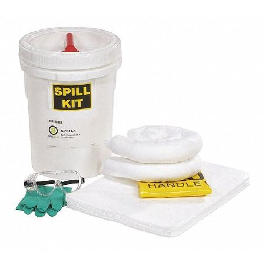 SPILLTECH SPKO5 Spill Kit,Bucket,OilBased Liquids