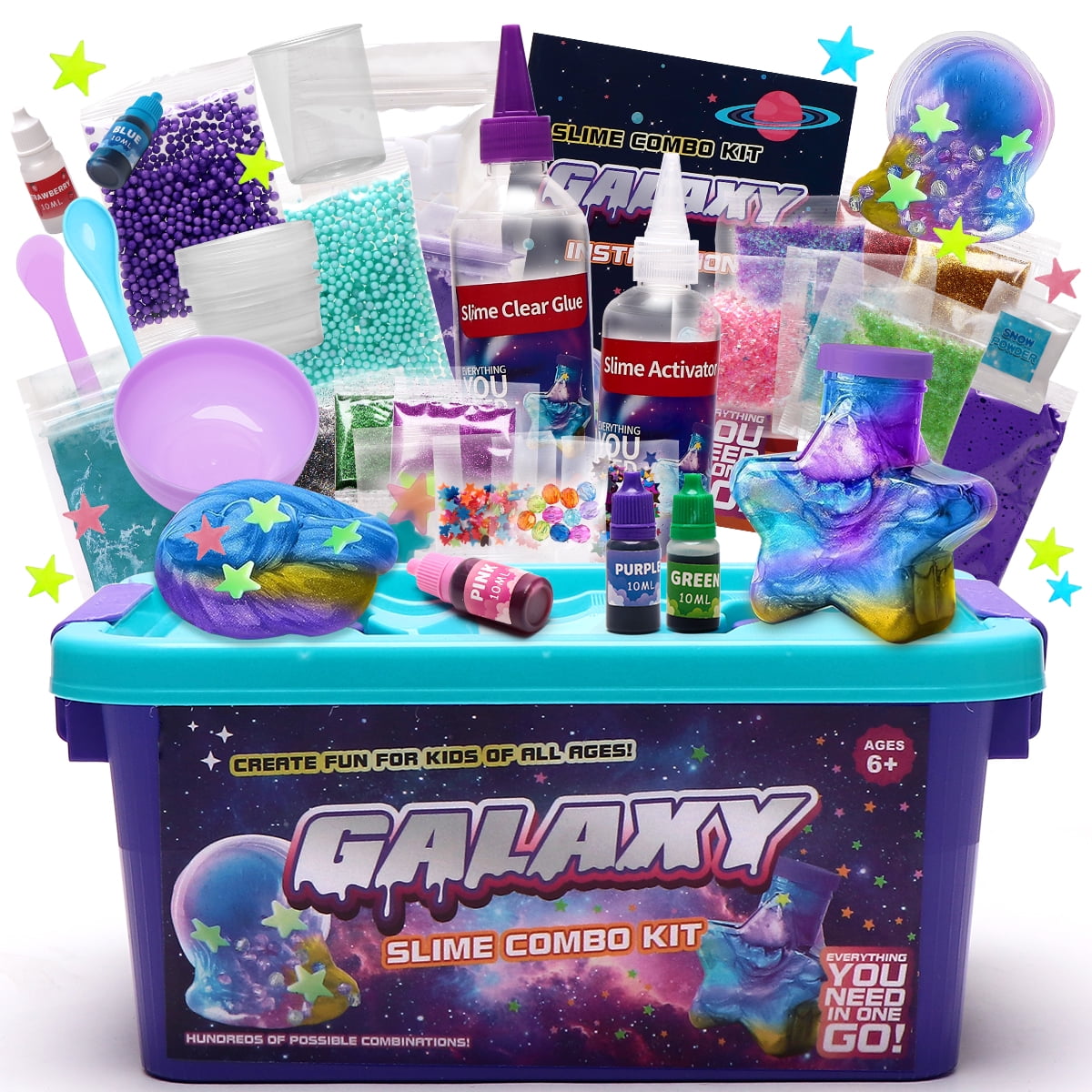 DIY Slime Set with Ice Cream Theme, Hand in Hand Made Sweet Stress Relief Toys