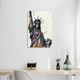 thumbnail image 4 of Banksy Street Graffiti Pop Wall Art,America Statue of Liberty Canvas Picture Art Print,Modern Home Decor for Living Room Bedroom Ready to Hang - 12x18 inch, 4 of 6