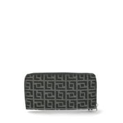 Fiorelli Women’s Kate Zipper Wallet, Black Jacquard
