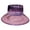 Purple, variant on Unisex PVC Transparent Bucket Hat Bright Jelly Wide Brim Waterproof Rain hat