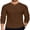 Brown, variant on Mens Long Sleeve Henley Shirts Classic Fashion Casual Basic Tops Soft Stretch Fall Thermal Pullover