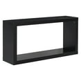 thumbnail image 4 of Gzxs Modern Minimalist Entryway Console Table, Accent Square Shaped Sofa Table with Bottom Shelf for Hallway Living Room Foyer Corridor, 59.6"L x 15.7"W x 30.3"H, Black, 4 of 8