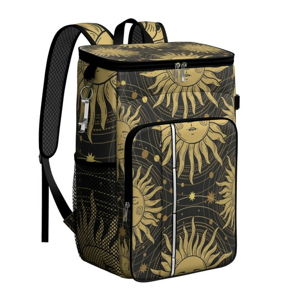 Astrological Moon and Star Backpack Cooler – Leakproof Insulated Lunch Bag with Spiritual Aesthetic for Camping & Hiking