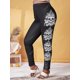 thumbnail image 3 of Leggings Talla Extra Estampado Cráneo Cruzado Rosegal Leggings de talla grande, 3 of 5