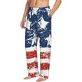 thumbnail image 6 of Logiee USA Colors Stripes1 Print Pajama Pants for Men,Men’s Pajama Bottoms,Mens PJ Pants with Pockets & Button Fly-Medium, 6 of 6