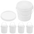 thumbnail image 3 of Cubo de plástico de 5 piezas con asa, cubo de agua portátil, cubo de agua vacío, cubo de agua sellado con tapas, 3 of 6