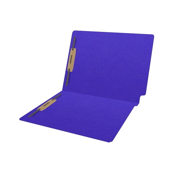 Medical Arts Press Heavy-Duty End Tab File Folder Straight Cut Letter-Size Purple 40/Box