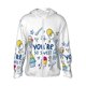 thumbnail image 1 of Balery You are so Sweet Sudadera ligera de manga larga con capucha y protección solar UPF 50+ para hombre y mujer, ideal para pesca y running-Medium, 1 of 7