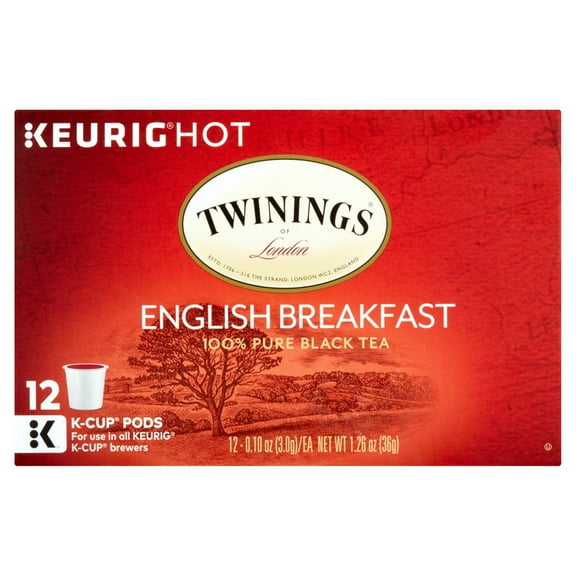 Twinings Of London Black Tea K-Cup Pods English Breakfast 12 Count
