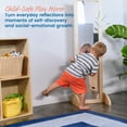 thumbnail image 4 of ECR4Kids Wooden Single-Sided Bi-Directional Mirror, Montessori Furniture, Natural, 4 of 10