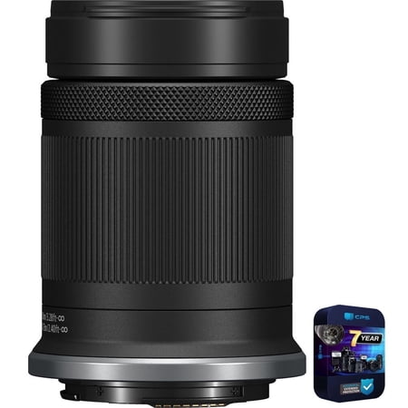 Canon 5824c002 RF-S 55-210mm f/5-7.1 IS STM Lens Mirrorless RF Mount Cameras (Canon RF) Bundle with 7 YR CPS Enhanced Protection Pack