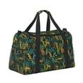 thumbnail image 2 of Disketp Jungle Leopard Yellow Bolsa de Viaje Tipo Duffle, Bolso de Mano para Fin de Semana para Mujer, Bolsa de Gimnasio Ligera para Hombre, Esencial para Viajes, 2 of 7