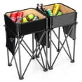thumbnail image 1 of Costway 2 PCS Folding Camping Tables w/ Large Capacity Storage Sink for Picnic, 1 of 10