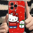 thumbnail image 1 of Merry Christmas Hello Kitty For iPhone 11 Pro Max 12 13 Pro Mini X XR XS Max 6 6S 7 8 Plus Se2 Clear Phone Case Cover, 1 of 7