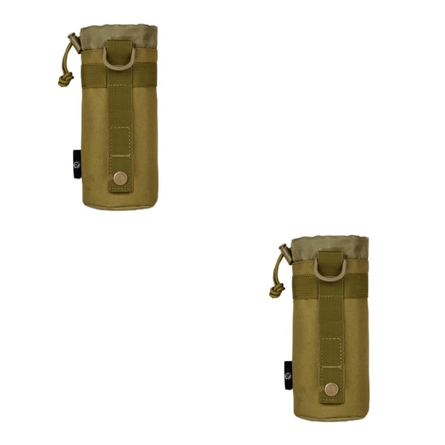 Greeniant Bolsa para botella de agua, bolsa con cordón ajustable, equipo de viaje, riñonera, accesorios de para ciclismo, camuflaje gris Type3 NO3