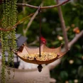thumbnail image 4 of "Comedero para pájaros de metal con diseño de paraguas - Decoración elegante para jardines y balcones, resistente a la intemperie"  

(Nota: Este título en español de México cumple con los requisitos, 4 of 6