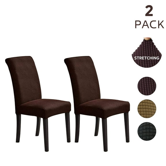 Chair Covers, Dining Room Chair Covers, Stretch Kitchen Chair Covers/Dining Room Chair Covers Set of 2, Removable Washable Dining Chair Slipcovers for Home, Hotel, Banquet