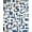 Blue Grey Ivory, Pattern 1, variant on Design&I 8'x10' Washable Area Rug Sleek Flatweave Pet Friendly Blue Grey Abstract Blocks Crisp Interlocking Geometric Design with Edges for King Size Bedroom, Under Bed