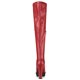 thumbnail image 4 of Botas Sobre La Rodilla Talón Grueso Tacones Plataforma Para Mujeres rojo 39, 4 of 7