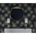 thumbnail image 6 of NextWall Midnight & Gold Starburst Geo Peel and Stick Wallpaper, 6 of 10