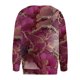 thumbnail image 3 of Puntoco moda mujer manga larga cremallera frente abierto suelta prendas de vestir exteriores blusa estampada abrigo Tops bolsillos blusa con capucha liquidación Puntoco Puntoco-6441, 3 of 4