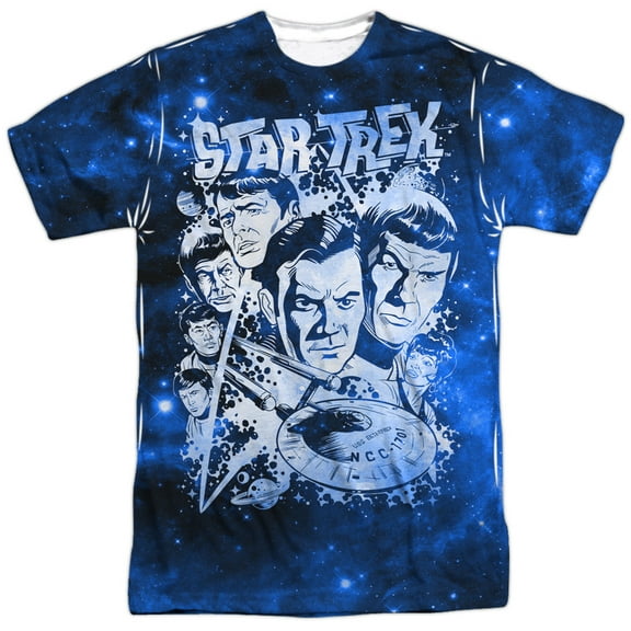 Star Trek Men's  Pop Stars Sublimation T-shirt White