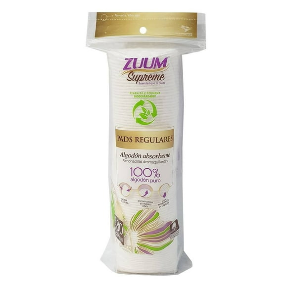 Pads faciales Zuum supreme regulares 80 pzas