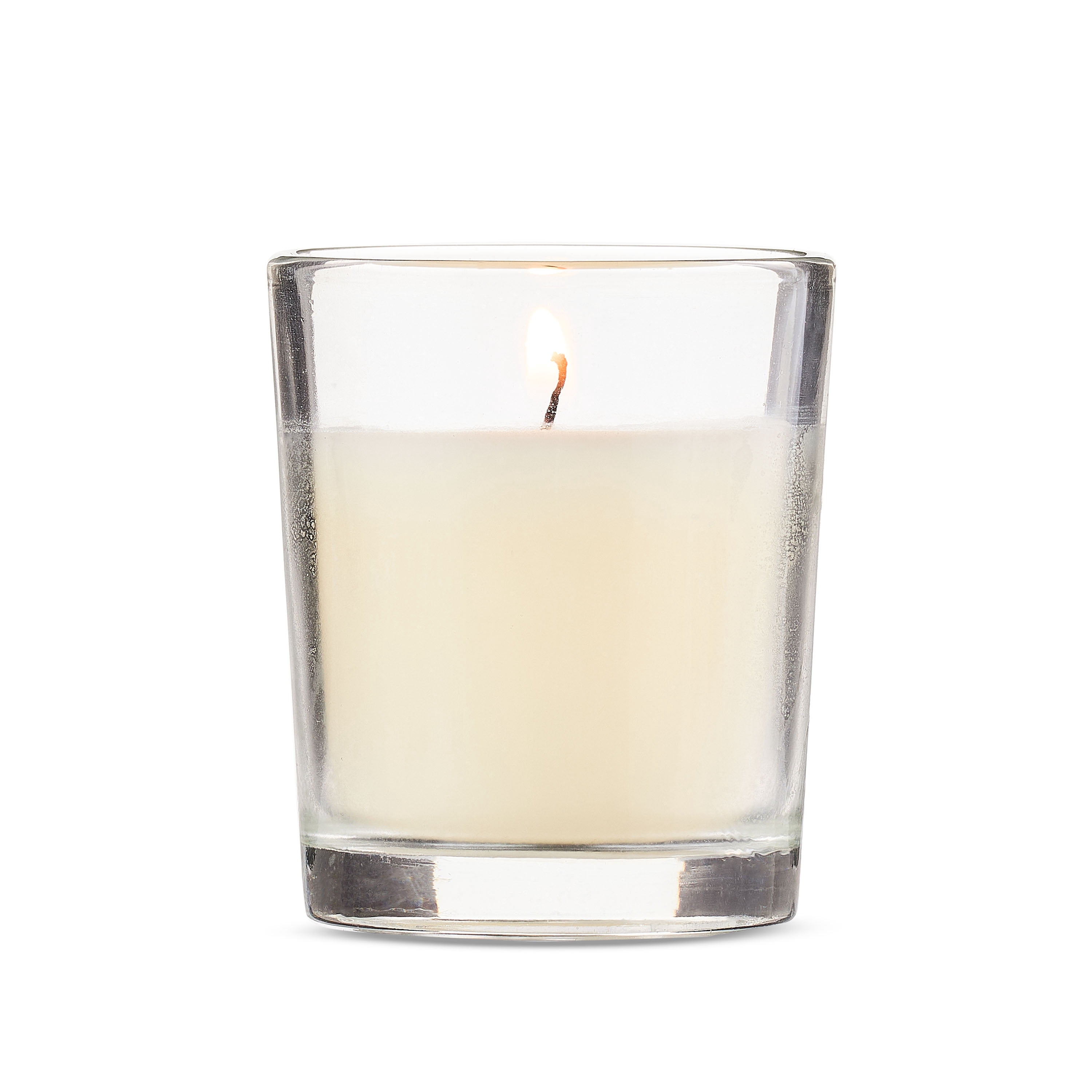 Glass Votive Candle with Organza Bag – Vanilla Scented White Candle Favor, Wedding Bridal Shower Party Gift by Way To Celebrate