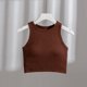 thumbnail image 1 of Chaleco con almohadilla para el pecho, ropa interior de una pieza, se puede usar en exteriores, cuello redondo, sin mangas, hombros anchos, elástico, verano, 1 of 4