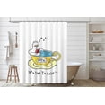 thumbnail image 1 of Relaxing Duck Shower Curtain for Bathroom, Super Cute Curtain Bathroom Decor, Shower Curtain Set with Curtain Hooks, 1 of 4