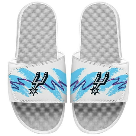 

Men s ISlide White San Antonio Spurs 90s Paper Cup Slide Sandals