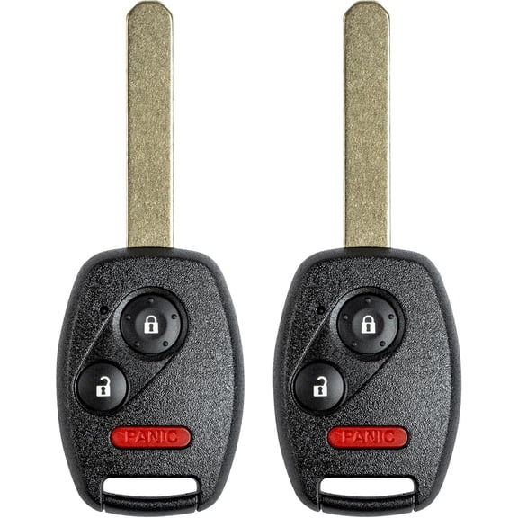Easy to Use Key Fob Replacement for 2006-2014 Honda Ridgeline/05-10 Odyssey LX/ 07-08 Fit Car Keyless Entry Remote Control, OUCG8D-380H-A, 3 Btn, 2Pcs