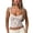 White, variant on Women Y2K Lace Cami Tank Top Sheer Mesh Spaghetti Strap Sleeveless Crop Tops Camisole Sexy Summer Going Out Tops Size: M Black