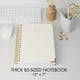 thumbnail image 4 of Cuaderno en espiral ZICOTO Aesthetic B5, tapa dura de lino, 4 of 8