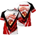 thumbnail image 2 of Custom 3D Bowling Shirts Personalized for Men and Women - Unique Team Shirt & Gifts for Bowling Lovers (Teal, XL), 2 of 10