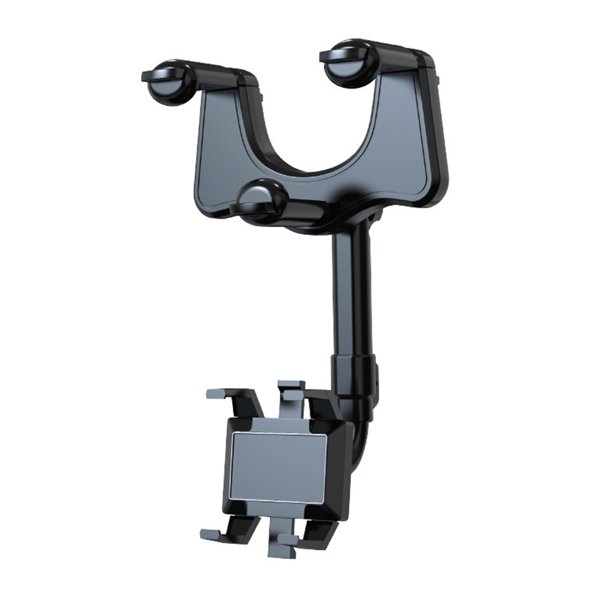 Scienceny Espejo retrovisor Soporte para teléfono Portátil Desmontable Antideslizante Vista trasera interna ABS Soporte para teléfono móvil automotriz Kits de molduras para tableros de Scienceny VI015388-00B