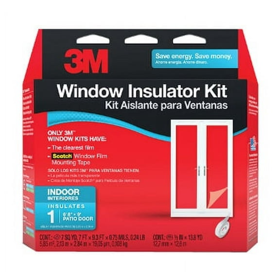 84" x 112" Interior Patio Door Insulator Kit Includes 1/2" x 13, Each